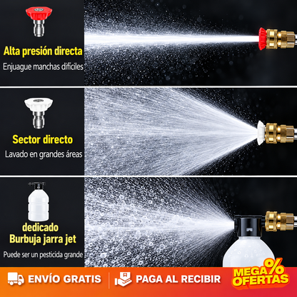 Hidrolavadora Inalámbrica de Alta Presión + 1 Batería Gratis 🎁 50% OFF